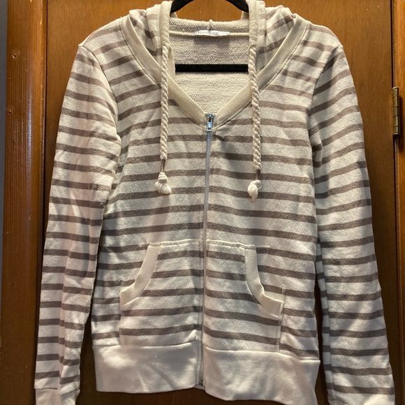Striped Zip-up Hoodie - Picture 2 of 3